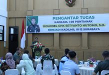 Pengantar Tugas Kepala Pengadilan Militer I-05 Pontianak.
