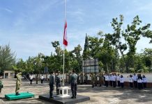Pengadilan Militer I-05 Pontianak Laksanakan Upacara Bendera Bulanan dengan Khidmat