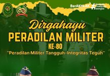 DIRGAHAYU PERADILAN MILITER KE-80