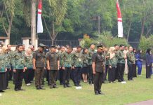 Pengadilan Militer IV-14 Pontianak Mengikuti Upacara HUT ke-81 Mahkamah Agung RI